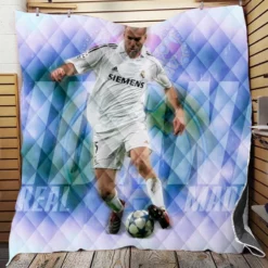 Popular Footballer Zinedine Zidane Quilt Blanket