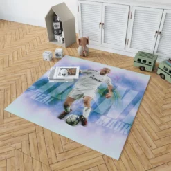 Popular Footballer Zinedine Zidane Rug 1