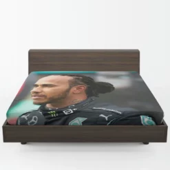 Popular Formula 1 Driver Lewis Hamilton Fitted Sheet 1