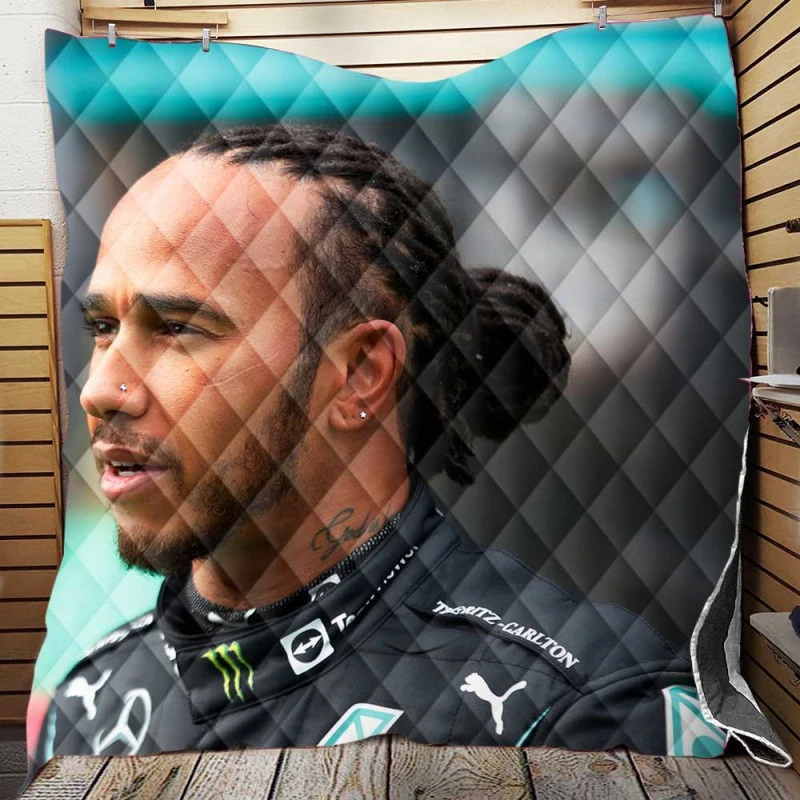 Popular Formula 1 Driver Lewis Hamilton Quilt Blanket