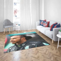 Popular Formula 1 Driver Lewis Hamilton Rug 2