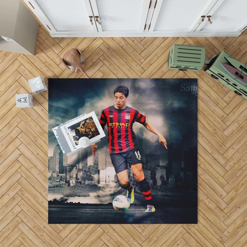 Popular French Footballer Samir Nasri Rug