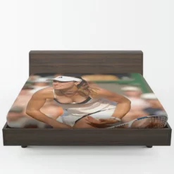 Popular Grand Slam Tennis Player Martina Hingis Fitted Sheet 1