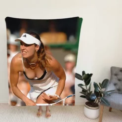 Popular Grand Slam Tennis Player Martina Hingis Fleece Blanket