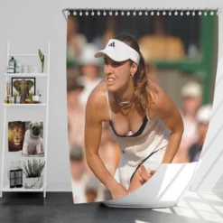 Popular Grand Slam Tennis Player Martina Hingis Shower Curtain