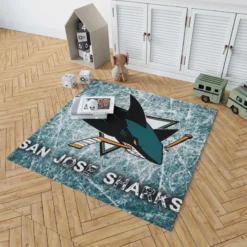 Popular Hockey Club San Jose Sharks Rug 1