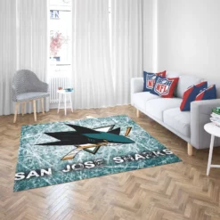 Popular Hockey Club San Jose Sharks Rug 2