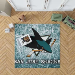 Popular Hockey Club San Jose Sharks Rug