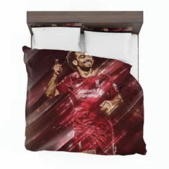 Popular Liverpool Sports Player Mohamed Salah Bedding Set 1