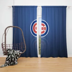 Popular MLB Baseball Club Chicago Cubs Window Curtain