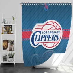 Popular NBA Basketball Club Los Angeles Clippers Shower Curtain