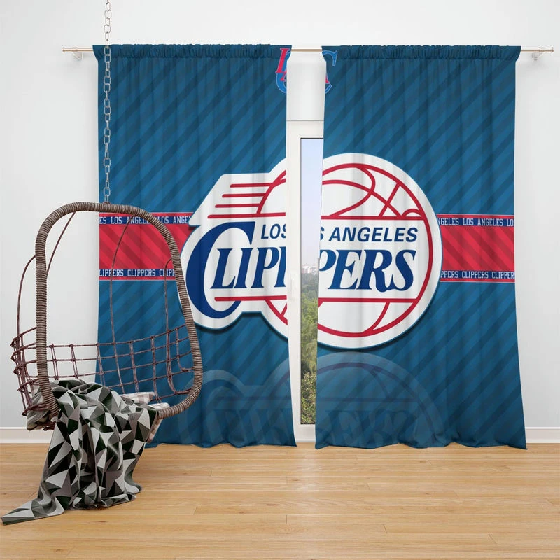 Popular NBA Basketball Club Los Angeles Clippers Window Curtain