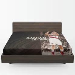 Popular NBA Basketball Player Damian Lillard Fitted Sheet 1