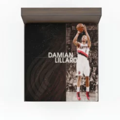 Popular NBA Basketball Player Damian Lillard Fitted Sheet