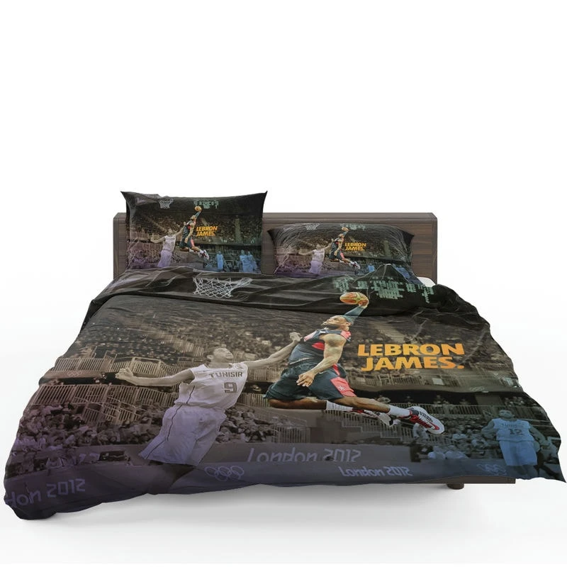 Popular NBA Basketball Player LeBron James Bedding Set