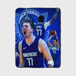 Popular NBA Basketball Player Luka Doncic Fleece Blanket 1