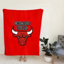Popular NBA Basketball Team Chicago Bulls Fleece Blanket