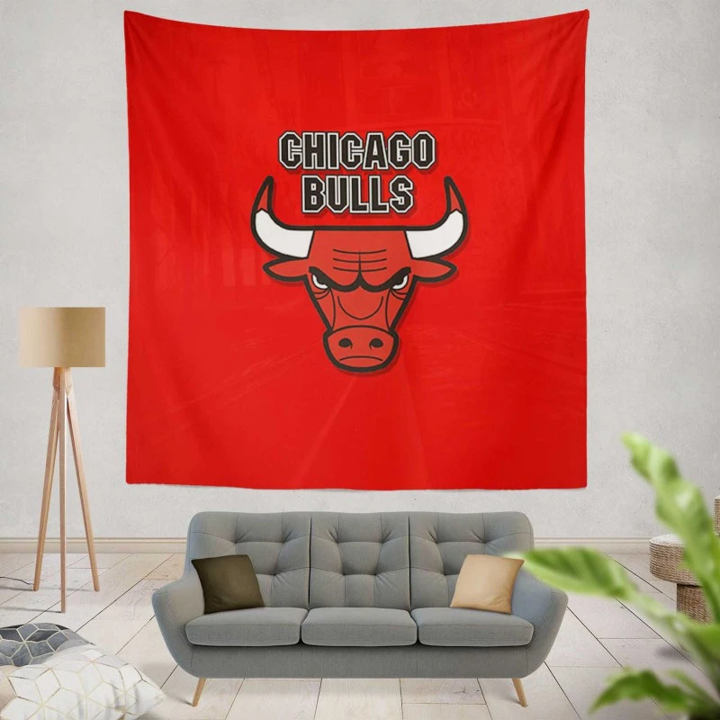 Popular NBA Basketball Team Chicago Bulls Tapestry