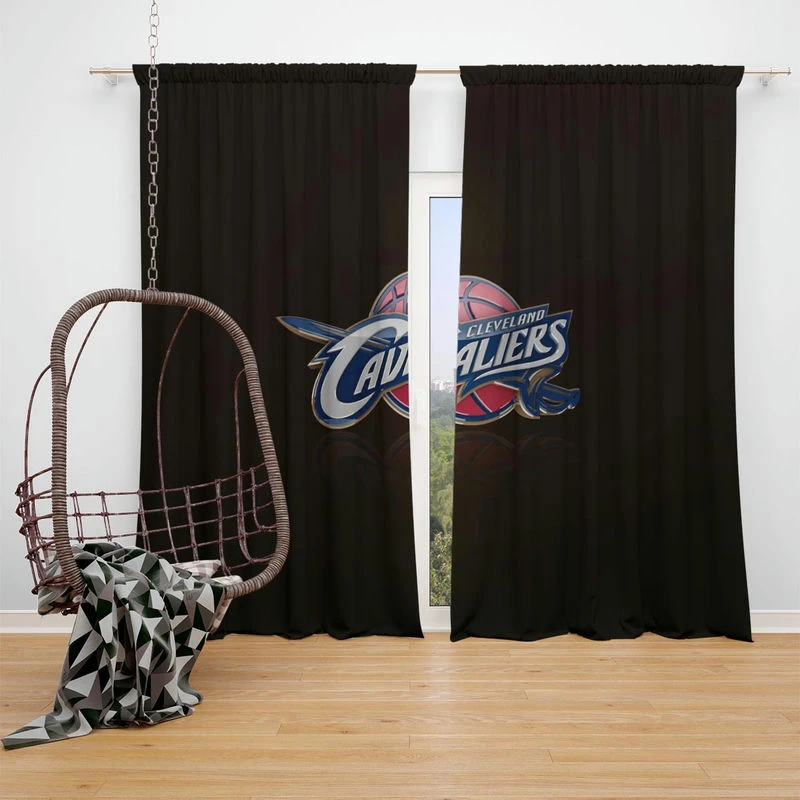 Popular NBA Basketball Team Cleveland Cavaliers Window Curtain