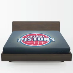 Popular NBA Basketball Team Detroit Pistons Fitted Sheet 1