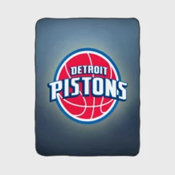 Popular NBA Basketball Team Detroit Pistons Fleece Blanket 1