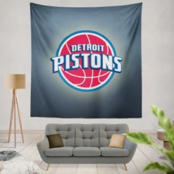 Popular NBA Basketball Team Detroit Pistons Tapestry
