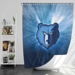 Popular NBA Basketball Team Memphis Grizzlies Shower Curtain
