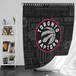 Popular NBA Basketball Team Toronto Raptors Shower Curtain