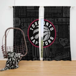 Popular NBA Basketball Team Toronto Raptors Window Curtain