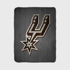 Popular NBA San Antonio Spurs Logo Fleece Blanket 1