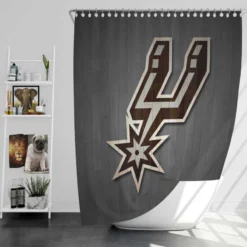 Popular NBA San Antonio Spurs Logo Shower Curtain