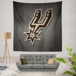 Popular NBA San Antonio Spurs Logo Tapestry