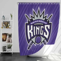 Popular NBA Team Sacramento Kings Shower Curtain