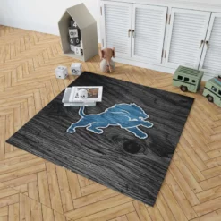 Popular NFL American Football Team Detroit Lions Rug 1