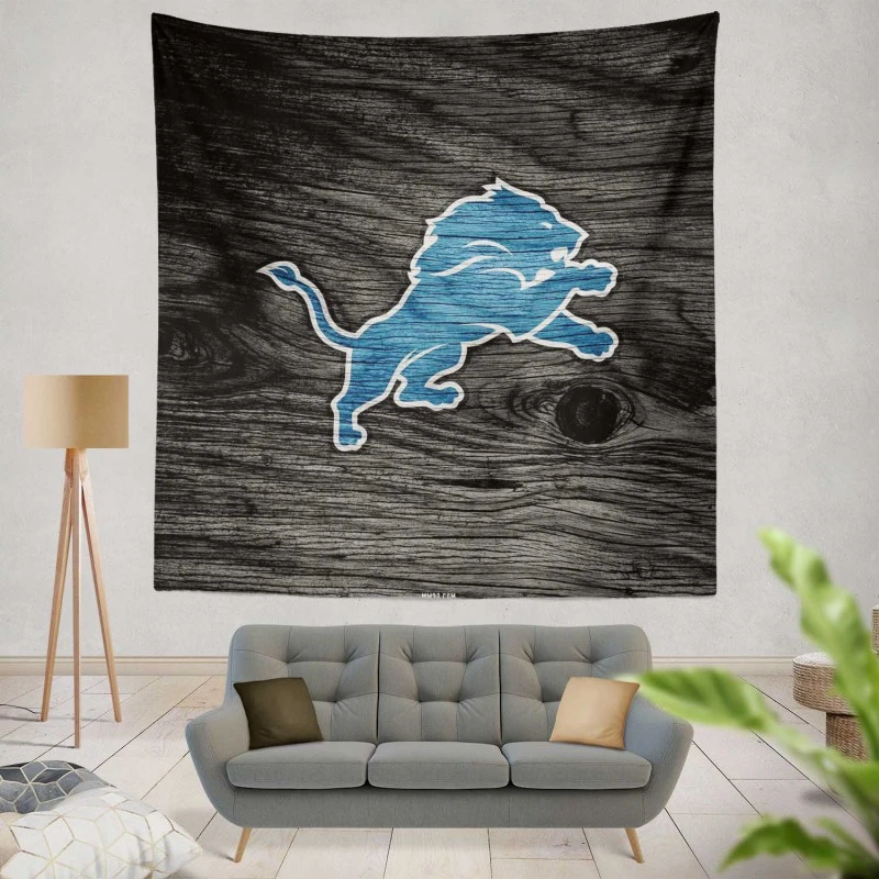 Popular NFL American Football Team Detroit Lions Tapestry