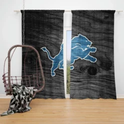 Popular NFL American Football Team Detroit Lions Window Curtain