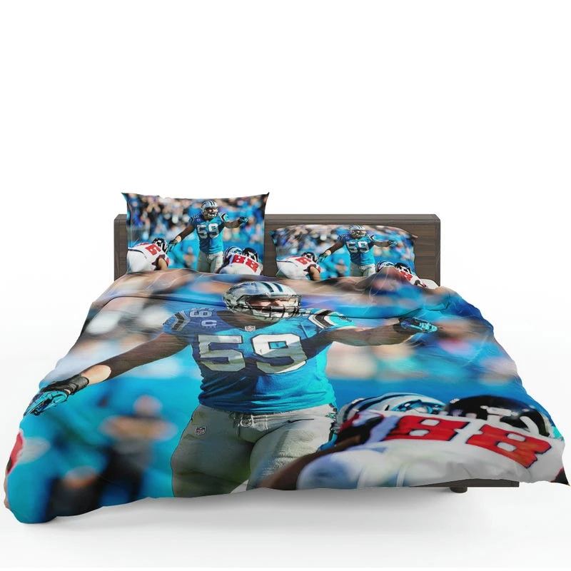 Popular NFL Football Player Luke Kuechly Bedding Set