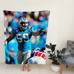 Popular NFL Football Player Luke Kuechly Fleece Blanket