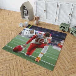 Popular NFL Football Player Patrick Mahomed Rug 1