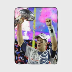 Popular NFL Footballer Tom Brady Fleece Blanket 1