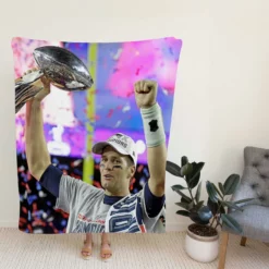 Popular NFL Footballer Tom Brady Fleece Blanket