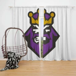 Popular NHL Hockey Club Los Angeles Kings Window Curtain