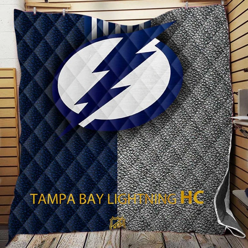 Popular NHL Hockey Club Tampa Bay Lightning Quilt Blanket