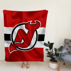 Popular NHL Hockey Team New Jersey Devils Fleece Blanket