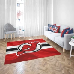 Popular NHL Hockey Team New Jersey Devils Rug 2