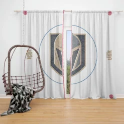 Popular NHL Team Vegas Golden Knights Window Curtain
