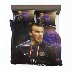 Popular PSG Football Player David Beckham Bedding Set 1