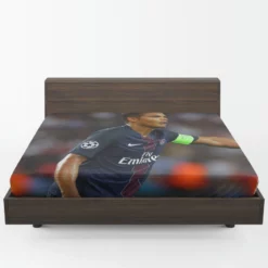 Popular PSG Football Player Thiago Silva Fitted Sheet 1