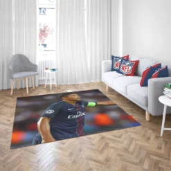 Popular PSG Football Player Thiago Silva Rug 2