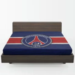 Popular Paris Soccer Team PSG Logo Fitted Sheet 1